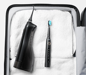 Kit Limpeza Dental - Escova elétrica e Jateador Oral (Bivolt/USB)