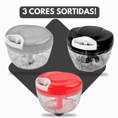 Mini Triturador Processador Manual 500ml - Cores Sortidas