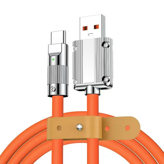 CABO CARREGADOR - Resistente Turbo 120w - USB-A pra USB-C