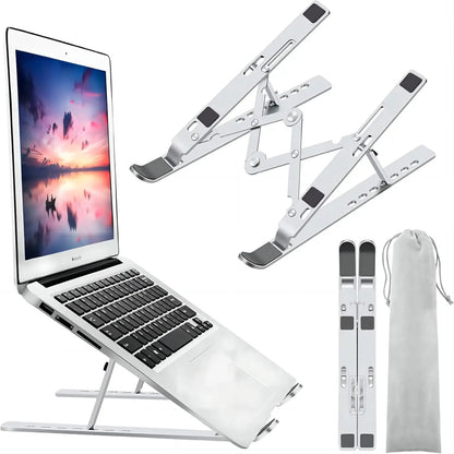 Suporte Dobrável para Notebook — Mais Conforto, Produtividade e Praticidade!