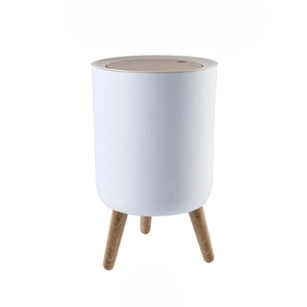 Lixeira Decorativa com Tampa e Pés — Organização com Elegância