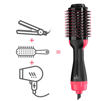 LISAPRO - Escova de Cabelo 3 em 1 (alisa, modela e seca)