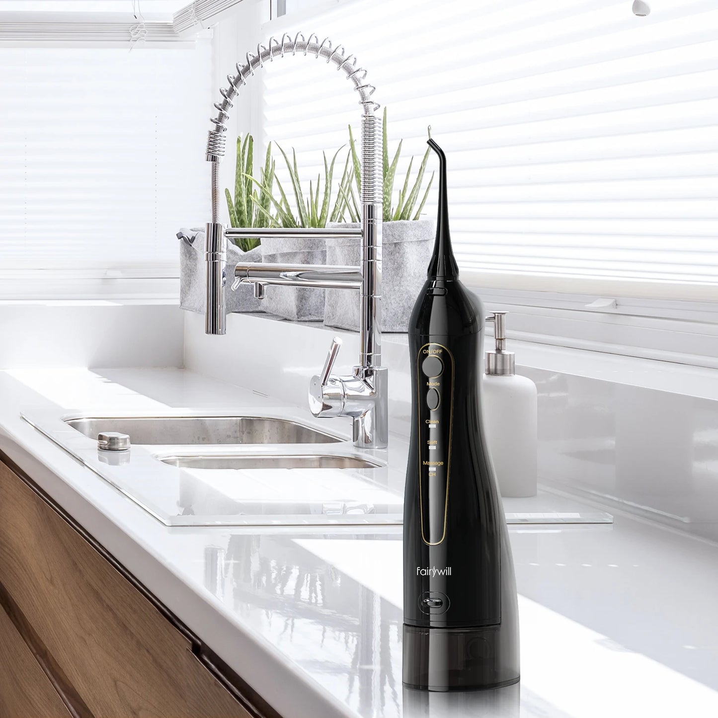 Jateador Oral Elétrico (Bivolt/USB) para limpeza dos dentes e gengiva