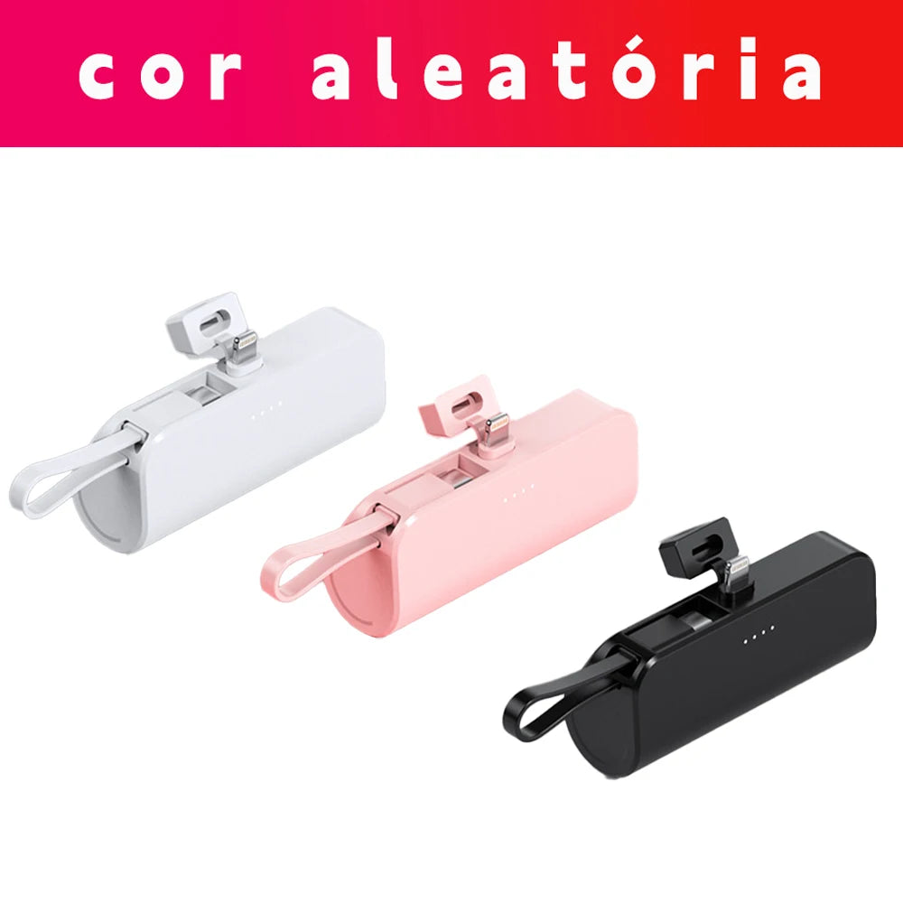 Mini Power Bank 10.000 mAh – Energia Extra Sempre com Você! ⚡