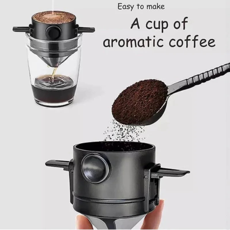 Mini Filtro de Café Reutilizável – Seu Café Fresquinho Onde Você Estiver ☕