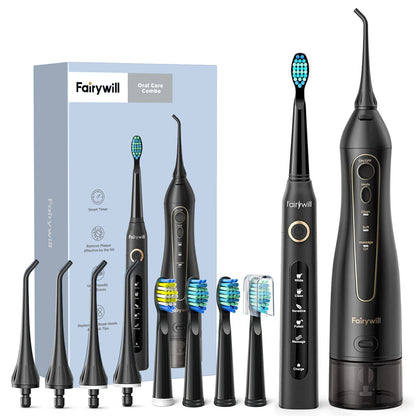 Kit Limpeza Dental - Escova elétrica e Jateador Oral (Bivolt/USB)