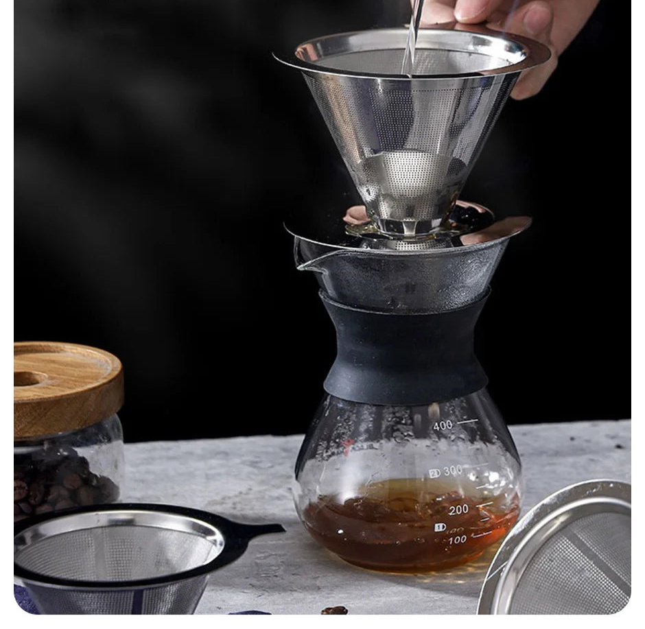Filtro de café reutilizável (inox)