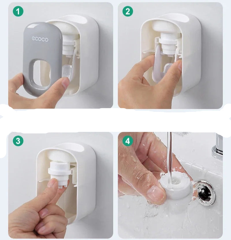 Dispensador automático de pasta de dente
