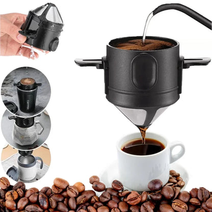Mini Filtro de Café Reutilizável – Seu Café Fresquinho Onde Você Estiver ☕