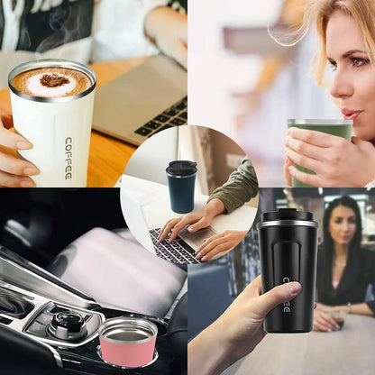 Caneca térmica em aço inoxidável com isolamento a vácuo