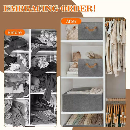 🧺 Caixa Organizadora Dobrável com Estrutura de Metal — Transforme a Organização da Sua Casa