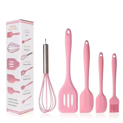 Conjunto de utensílios de cozinha de silicone (5 peças)