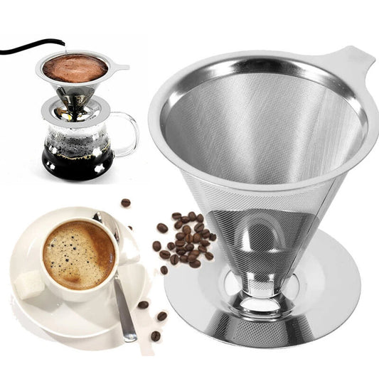 Filtro de café reutilizável (inox)