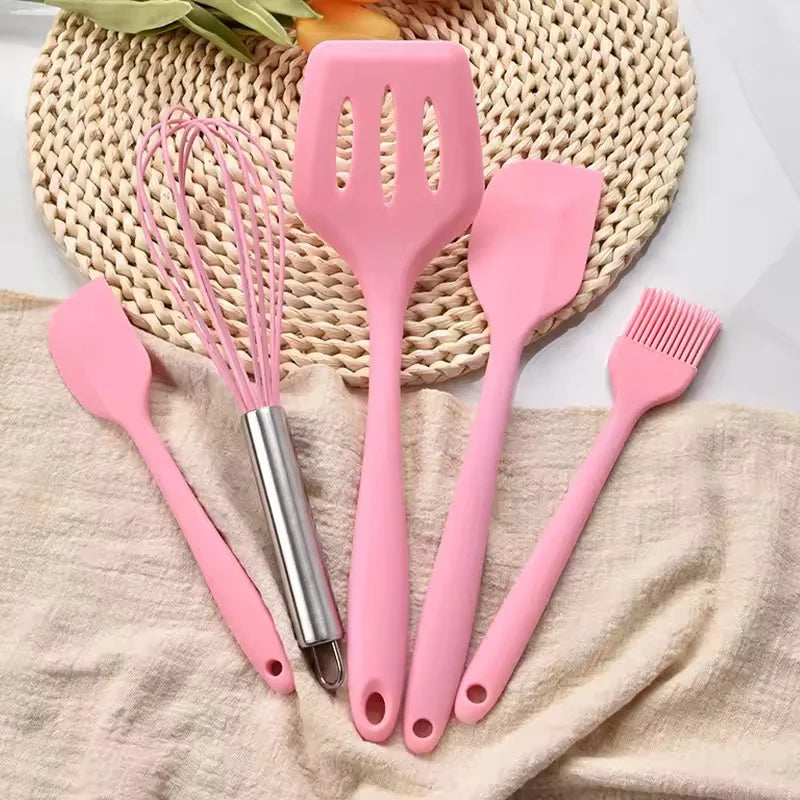 Conjunto de utensílios de cozinha de silicone (5 peças)
