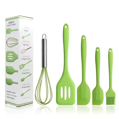 Conjunto de utensílios de cozinha de silicone (5 peças)