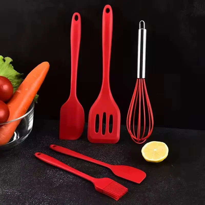 Conjunto de utensílios de cozinha de silicone (5 peças)