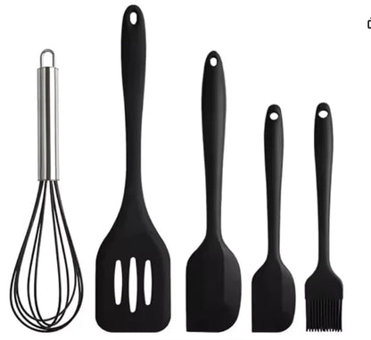 Conjunto de utensílios de cozinha de silicone (5 peças)