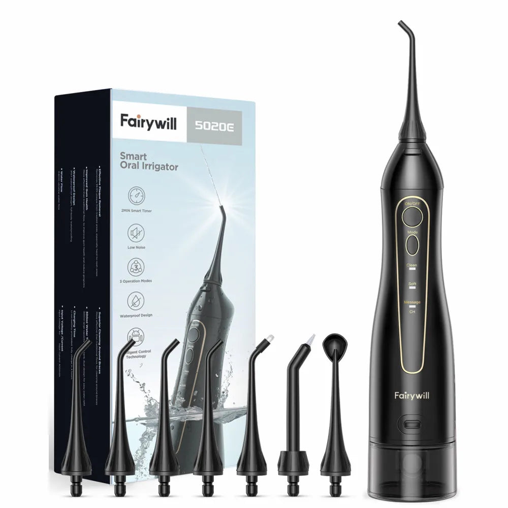 Jateador Oral Elétrico (Bivolt/USB) para limpeza dos dentes e gengiva