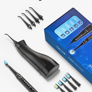 Kit Limpeza Dental - Escova elétrica e Jateador Oral (Bivolt/USB)